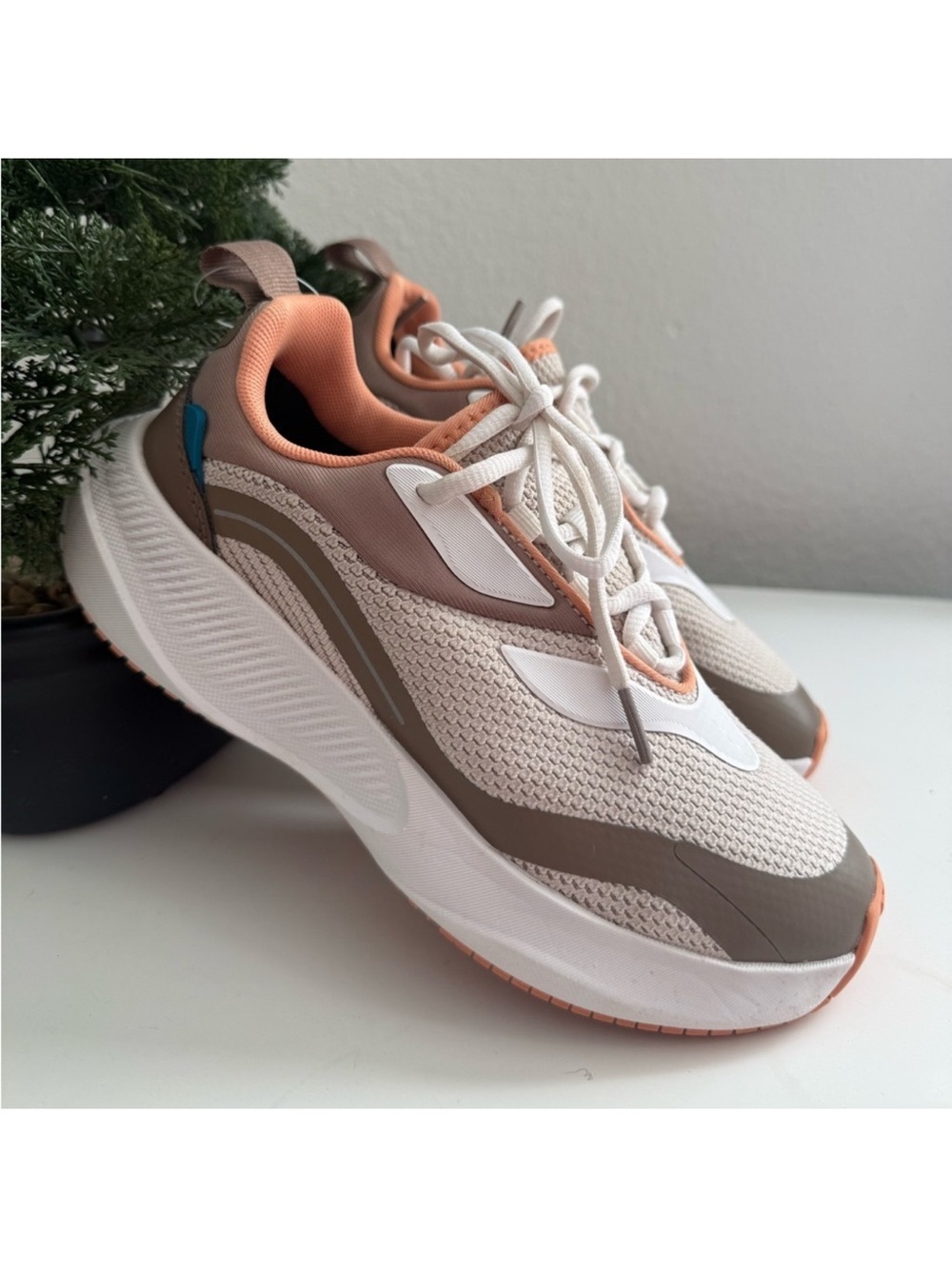 Vessi Tidal Women's Neutral, Peach & Taupe Platform Sneakers